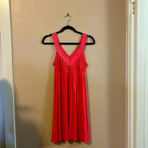 Soprano Pink Braided Sleeveless Dress XL